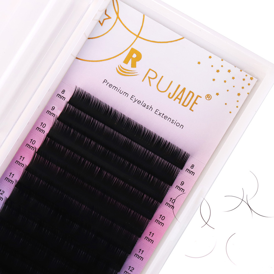 Eyelash Extension C Curl - RUJADE B C CC Dカール カシミヤまつげエクステ