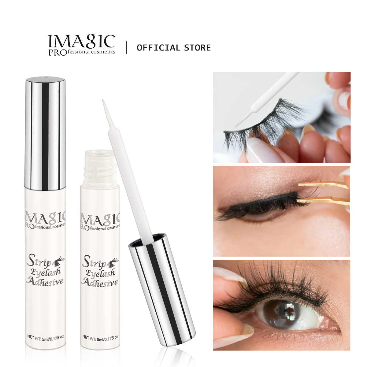 Eyelash Extension Images Free - IMAGIC 5 ミリリットル新つけまつげ接着剤プライマー防水長期的な速乾性エクステンション簡単リムーバー pegamento pestañas メイクアップツール