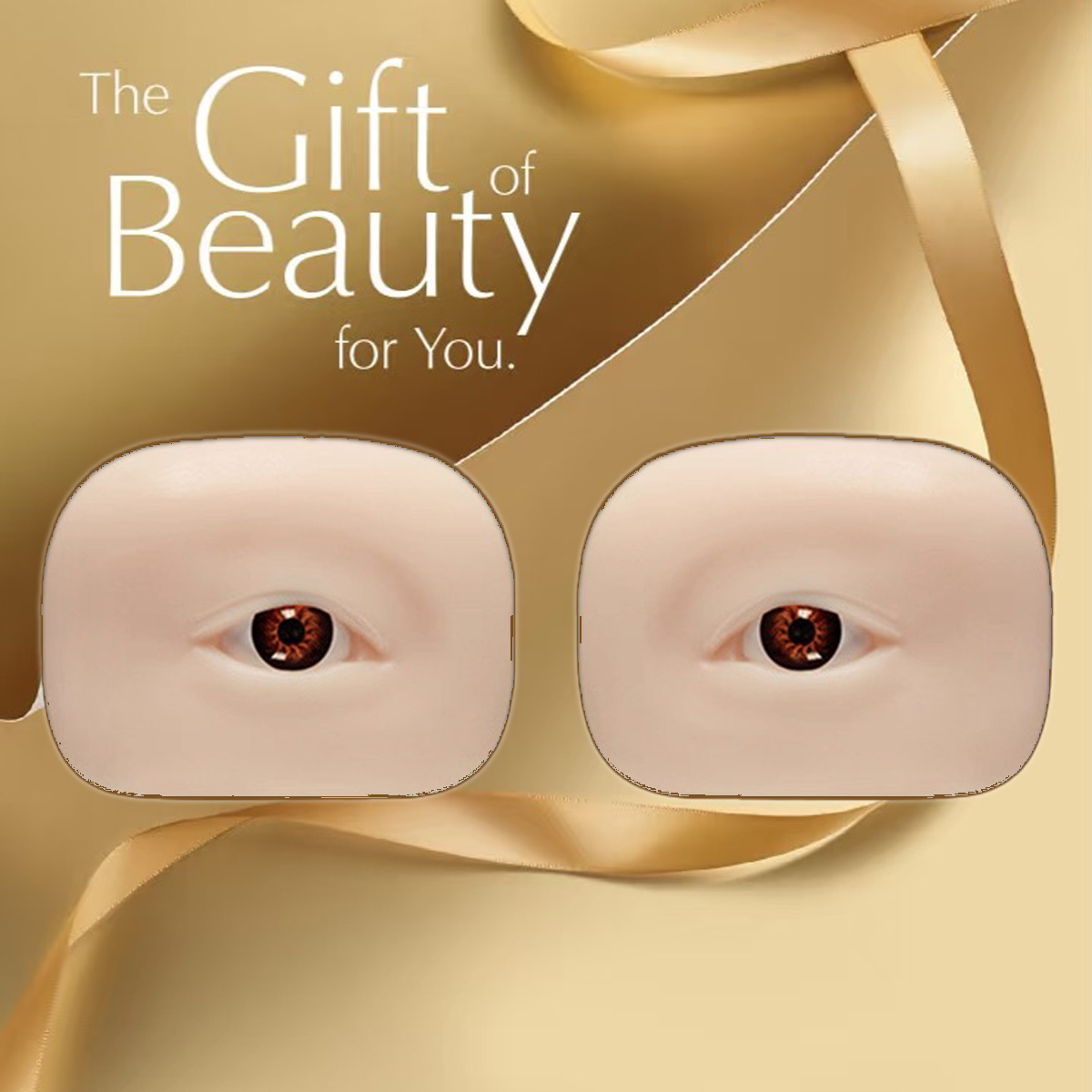 Eyelash Extension Model - 3D つけまつげマネキンフラット人形ヘッド再利用可能なシリコーン練習ツールラッシュアーティストまつげ移植トレーニングマネキン目