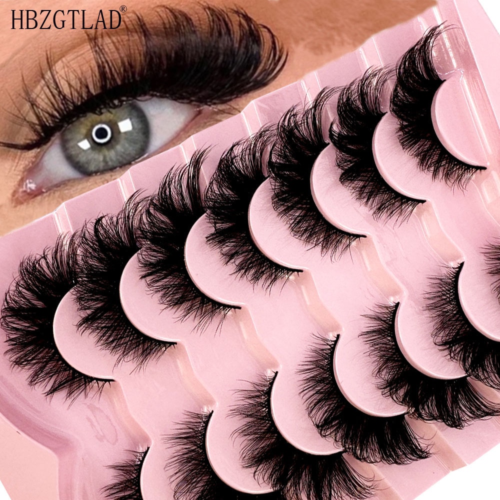 Eyelash Extension Cat Eye - 新しいキャットアイまつげ 5D ナチュラルつけまつげふわふわソフトクロス 7 ペアマンガまつげうっすら自然まつげエクステンションメイク