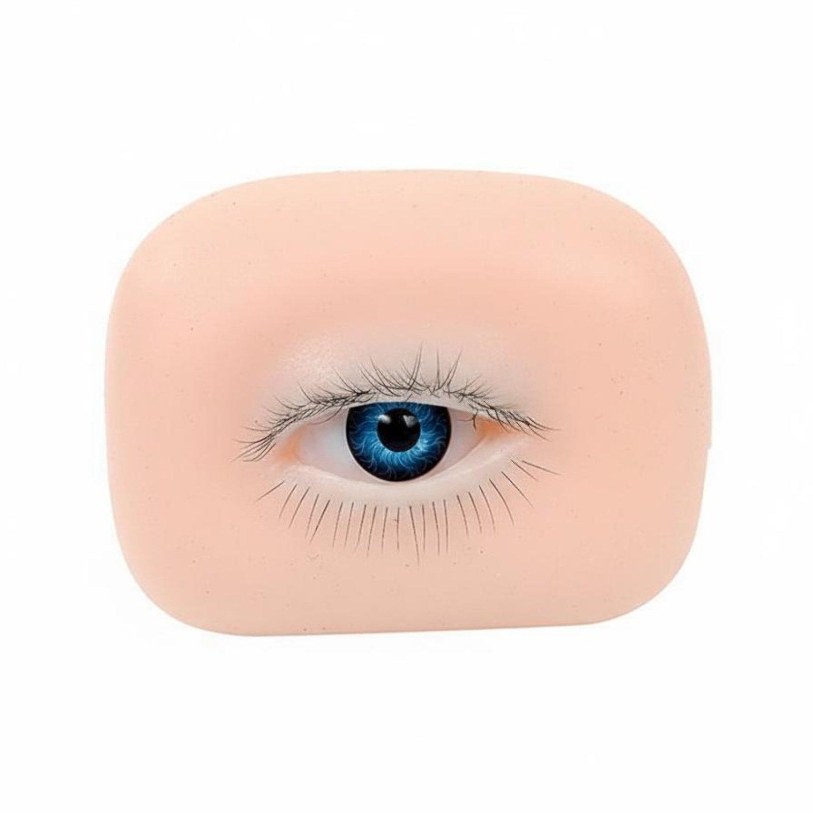 Eyelash Extension Model - シリコン製まぶたまつげエクステ練習モデル、まぶたを持ち上げることができるアイトレーニングツール、まつげリフトキットおよび学習用