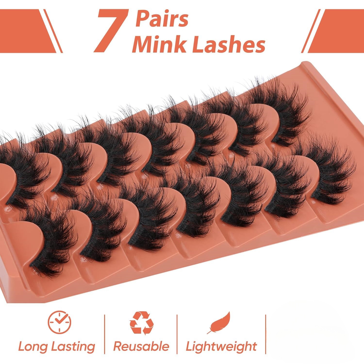 7 ペアふわふわまつげ 8D つけまつげ 20 ミリメートル - Eyelash Extension Cat Eye のレビューと価格