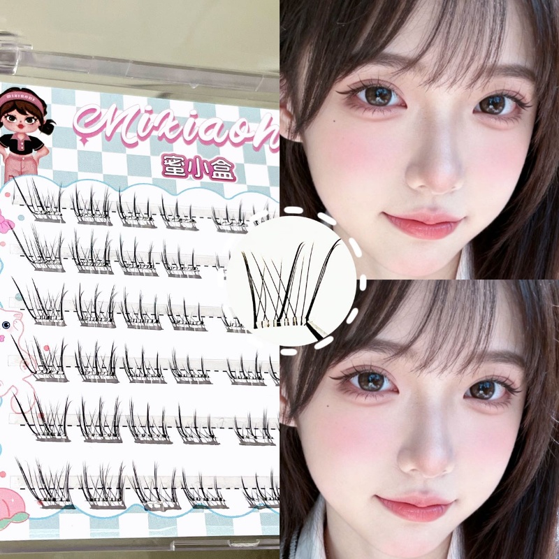 ミクシャオヘ グルーフリー ストレートまつげ ナチュラルで柔 - Eyelash Extension Natural のレビューと価格