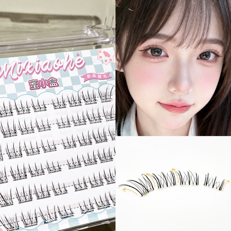 ミクシャオヘ グルーフリー ストレートまつげ ナチュラルで柔 - Eyelash Extension Natural のレビューと価格