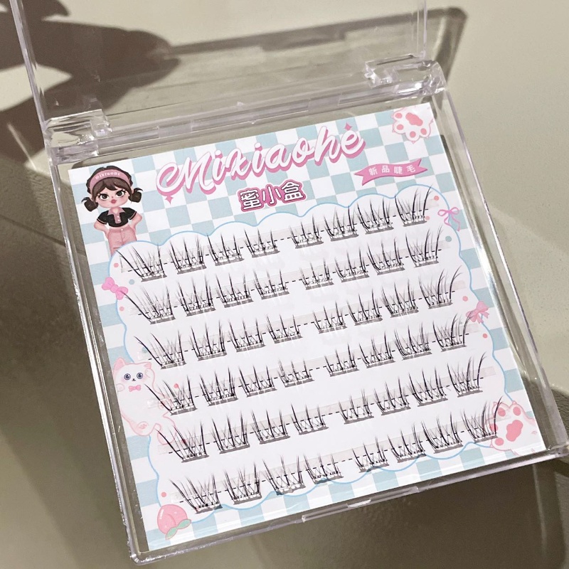 ミクシャオヘ グルーフリー ストレートまつげ ナチュラルで柔 - Eyelash Extension Natural のレビューと価格