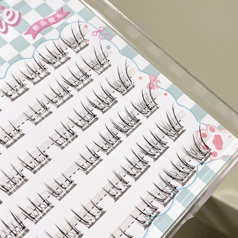 ミクシャオヘ グルーフリー ストレートまつげ ナチュラルで柔 - Eyelash Extension Natural のレビューと価格