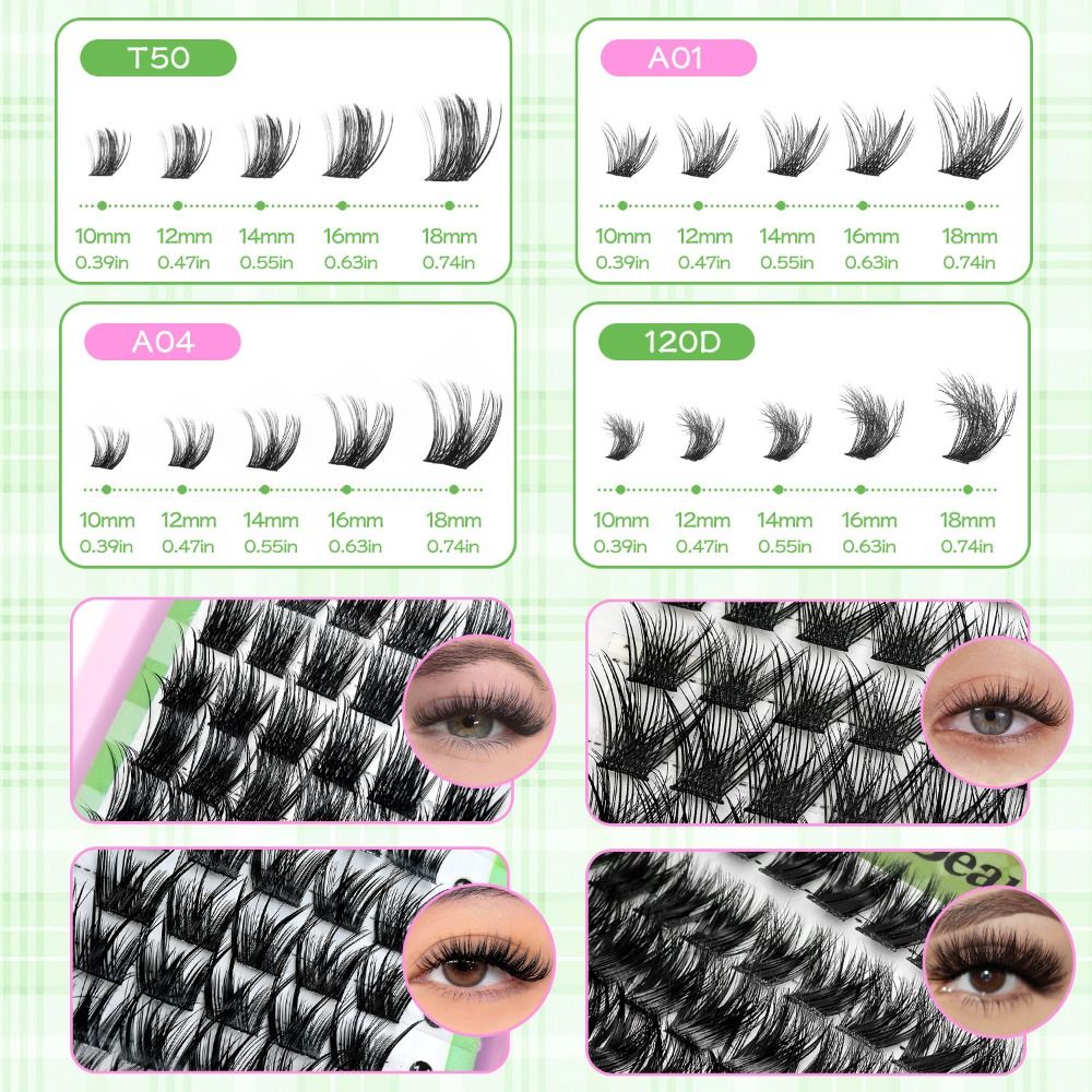 ナチュラルルックつけまつげ　ウィスピー風クラスターデザイン　 - Eyelash Extension Look のレビューと価格