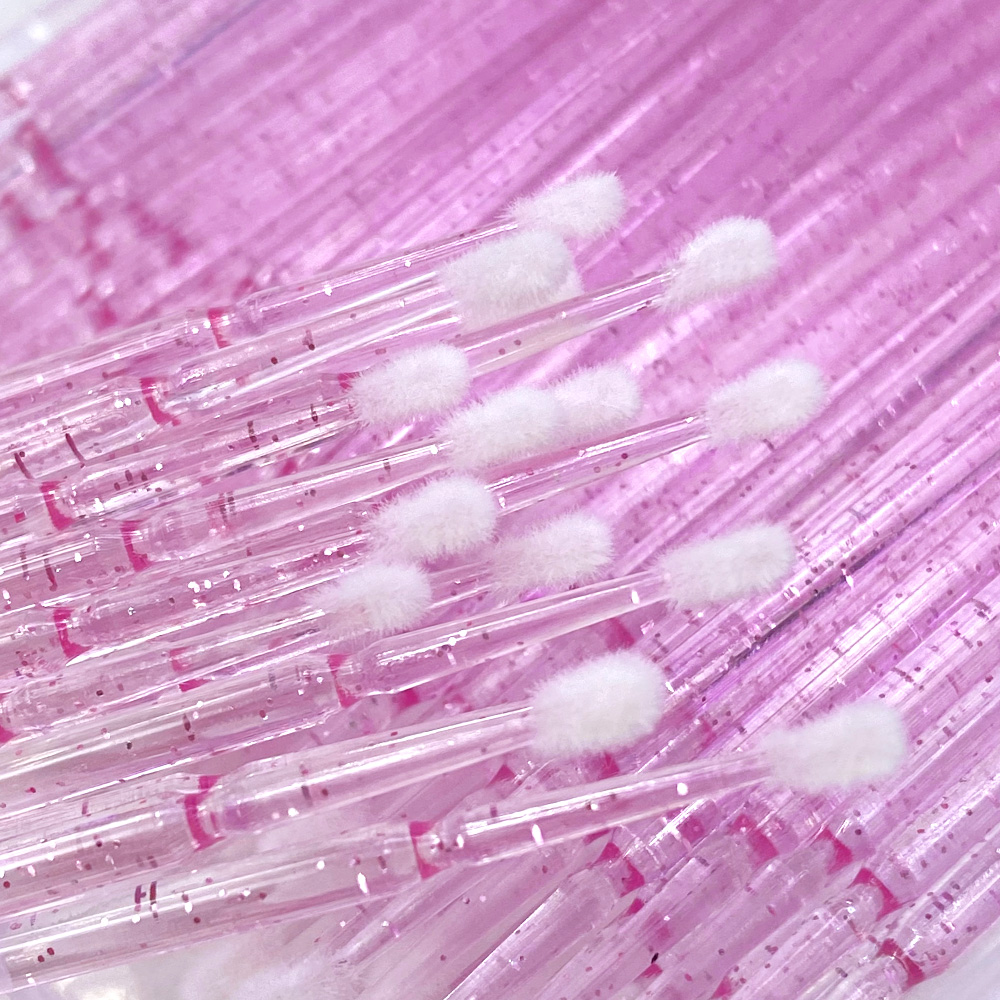 100/ロット使い捨てアプリケーターマイクロブラシボックスパ - Eyelash Extension Cleaning のレビューと価格