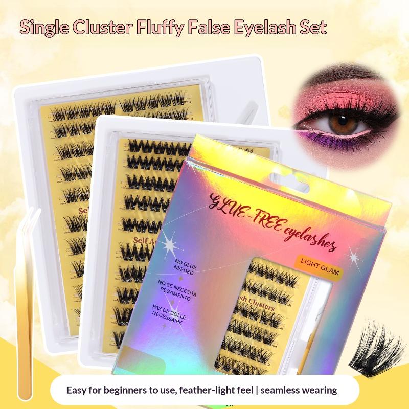 新しいDIYまつげエクステキット、接着剤不要の個別まつげクラ - Eyelash Extension Look のレビューと価格