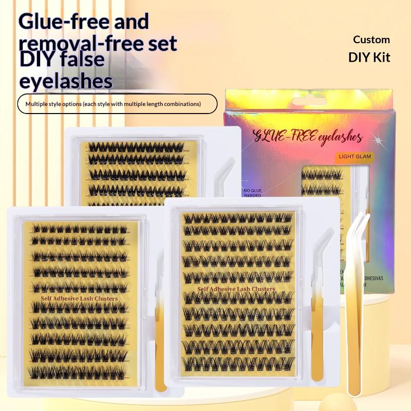 新しいDIYまつげエクステキット、接着剤不要の個別まつげクラ - Eyelash Extension Look のレビューと価格