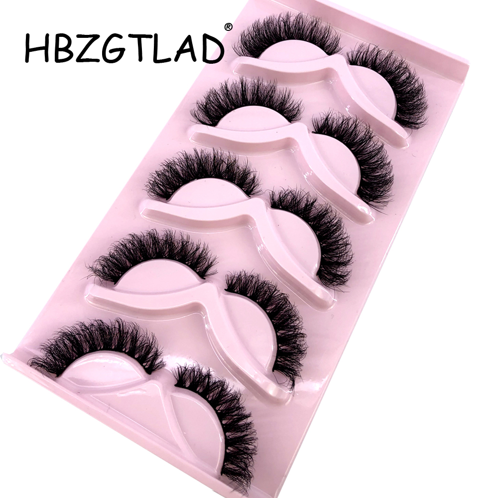 HBZGTLAD 新しいキャットアイまつげ 5ペア 3Dフェ - Eyelash Extension Cat Eye のレビューと価格