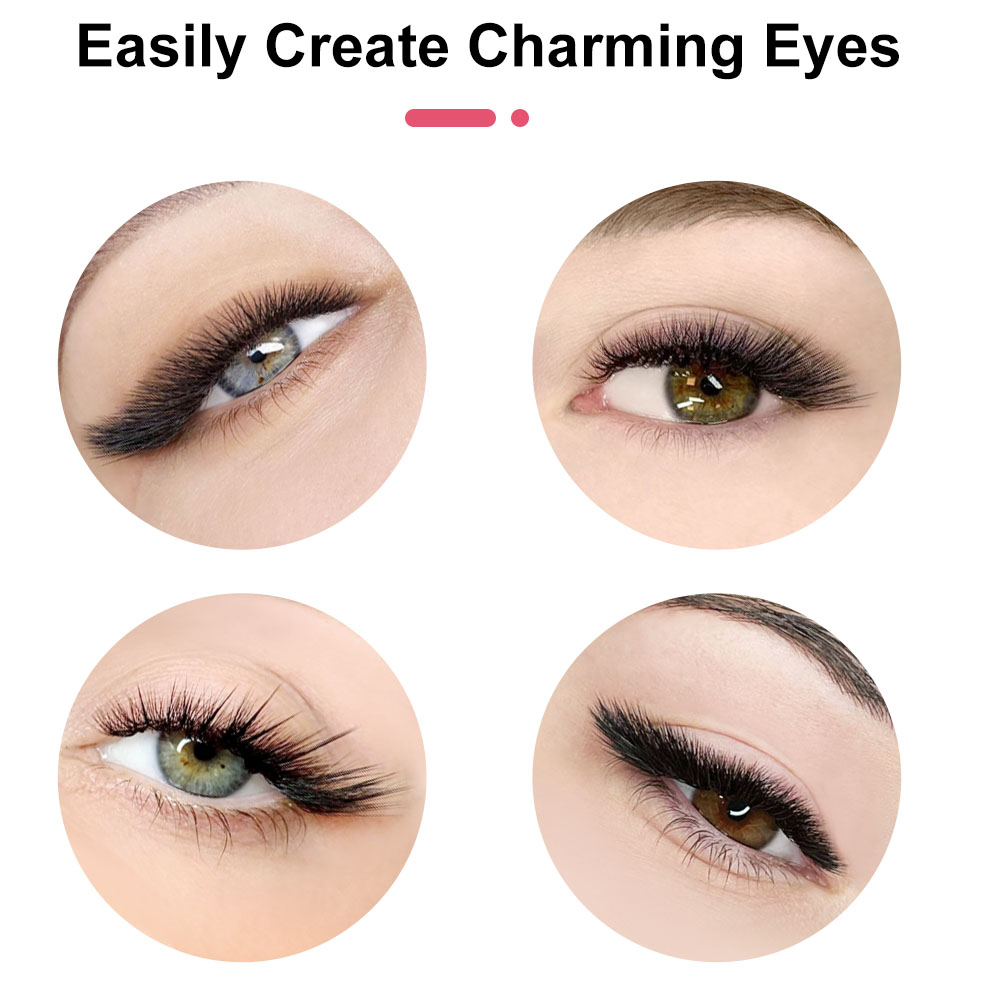 60 個 30D C/D/L カールクラスターまつげエクステ - Eyelash Extension Cat Eye のレビューと価格