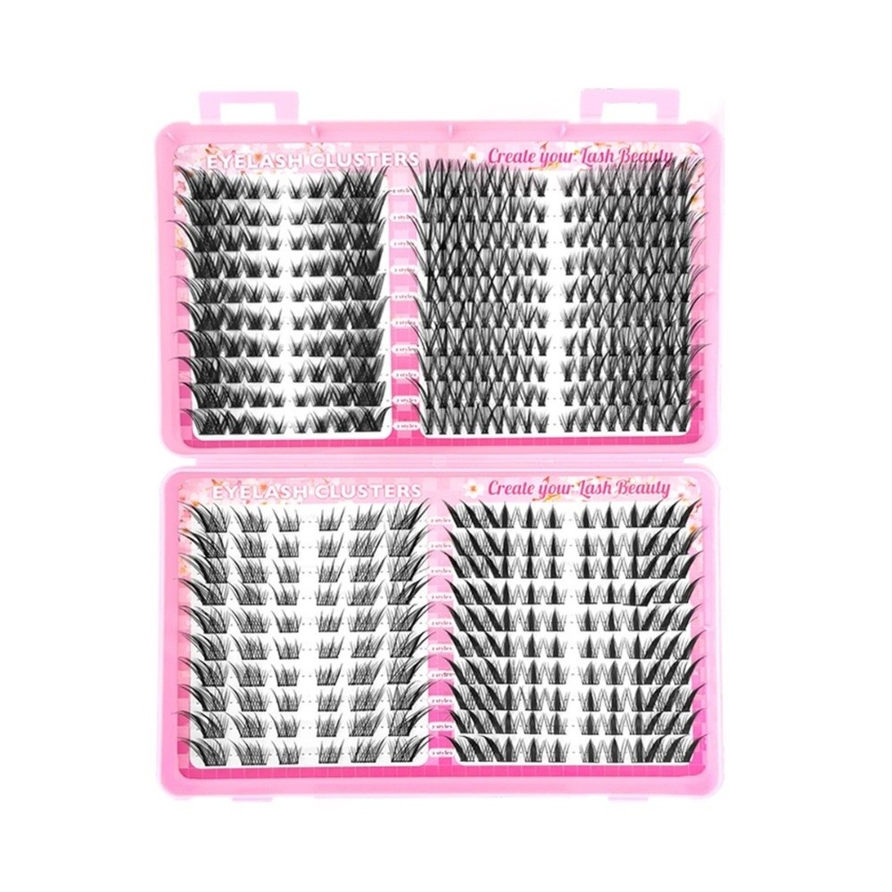 ホットナチュラルルックつけまつげブラック C カール 3D  - Eyelash Extension Look のレビューと価格
