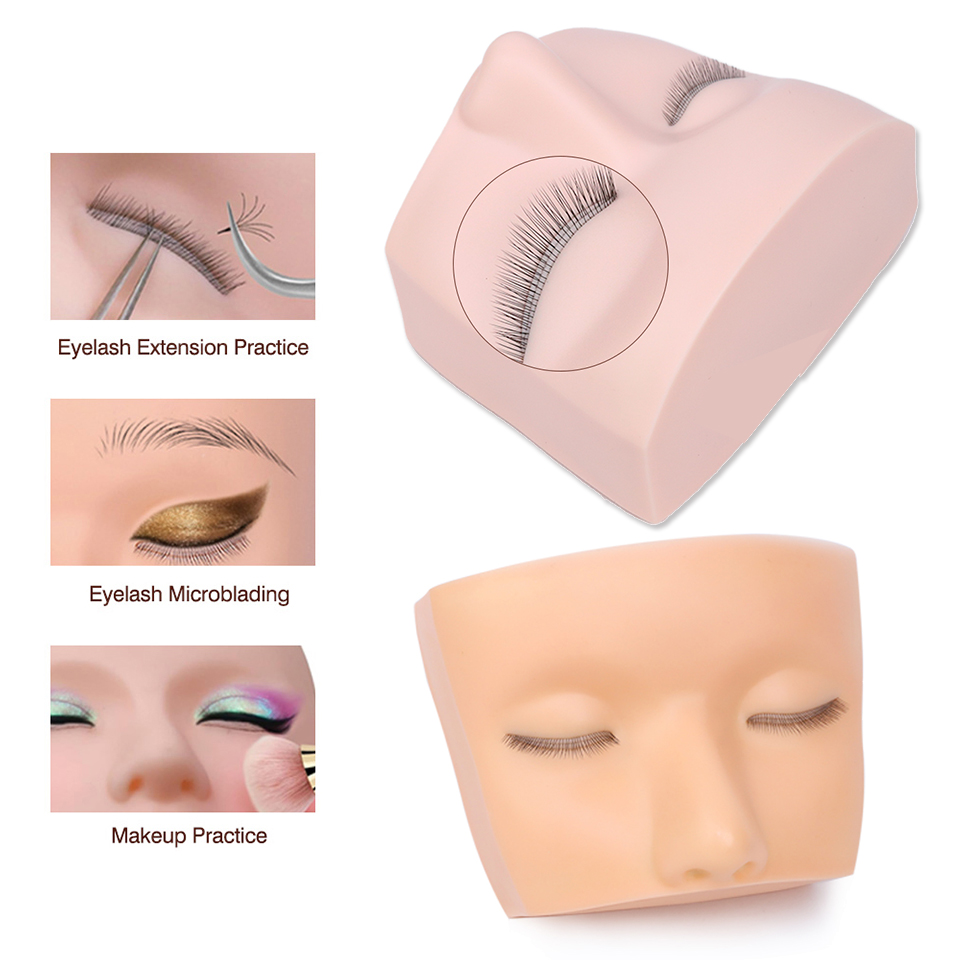 3層まつげマネキンヘッド練習用まつげメイクアップツールまつげ - Eyelash Extension Model のレビューと価格