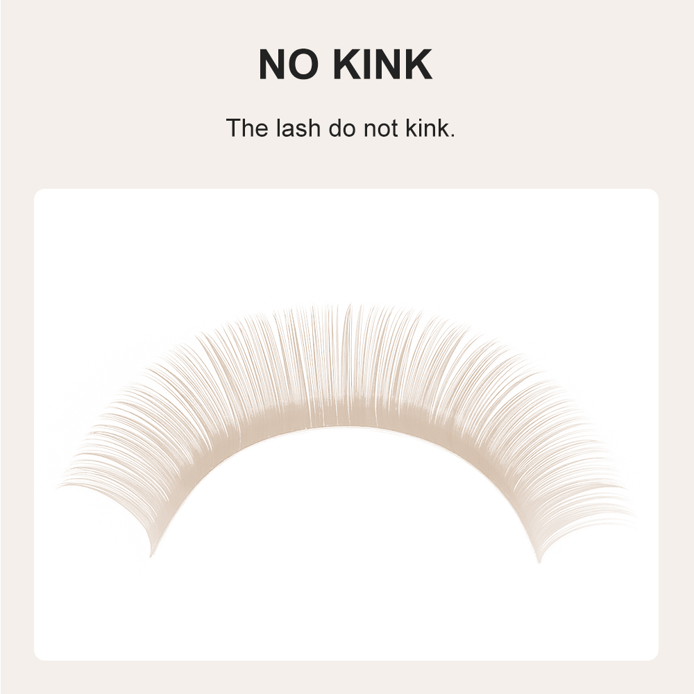 NATUHANA クリーム色の個別まつげ フェイクまつげエク - Eyelash Extension C Curl のレビューと価格