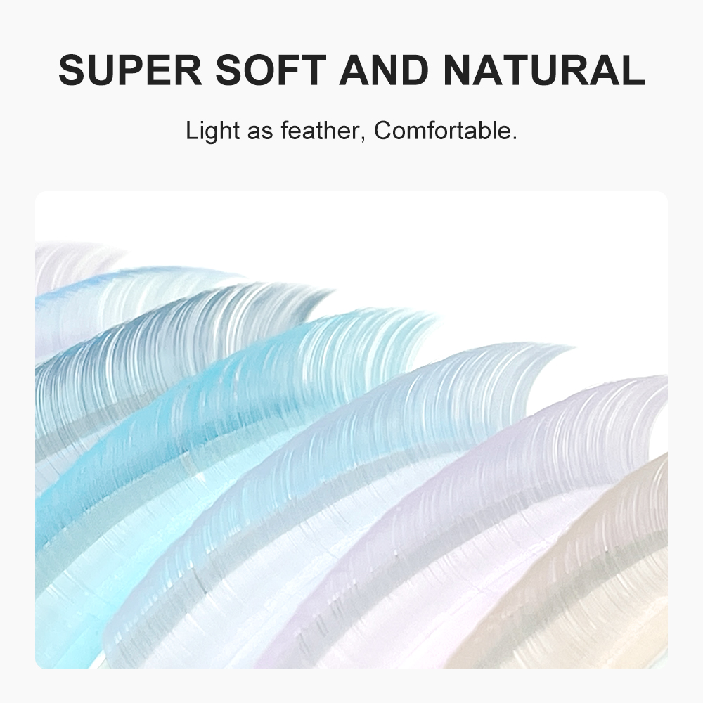 NATUHANA クリーム色の個別まつげ フェイクまつげエク - Eyelash Extension C Curl のレビューと価格