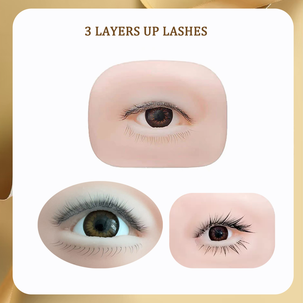 3D つけまつげマネキンフラット人形ヘッド再利用可能なシリコ - Eyelash Extension Model のレビューと価格
