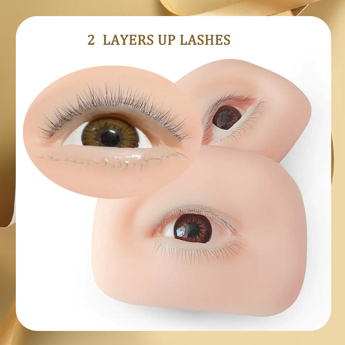3D つけまつげマネキンフラット人形ヘッド再利用可能なシリコ - Eyelash Extension Model のレビューと価格