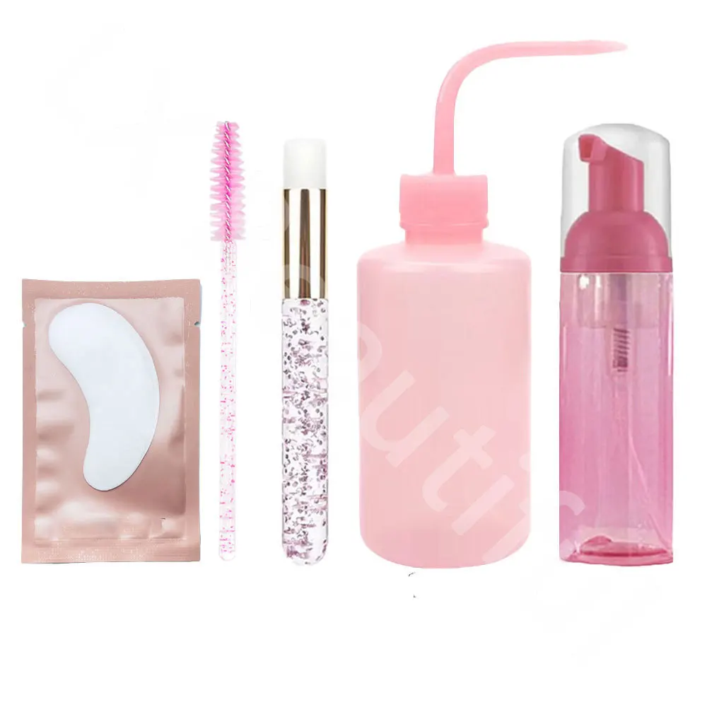 まつげエクステ用クリーニングキット,洗顔ボトルセット,石鹸フ - Eyelash Extension Wash Kit のレビューと価格