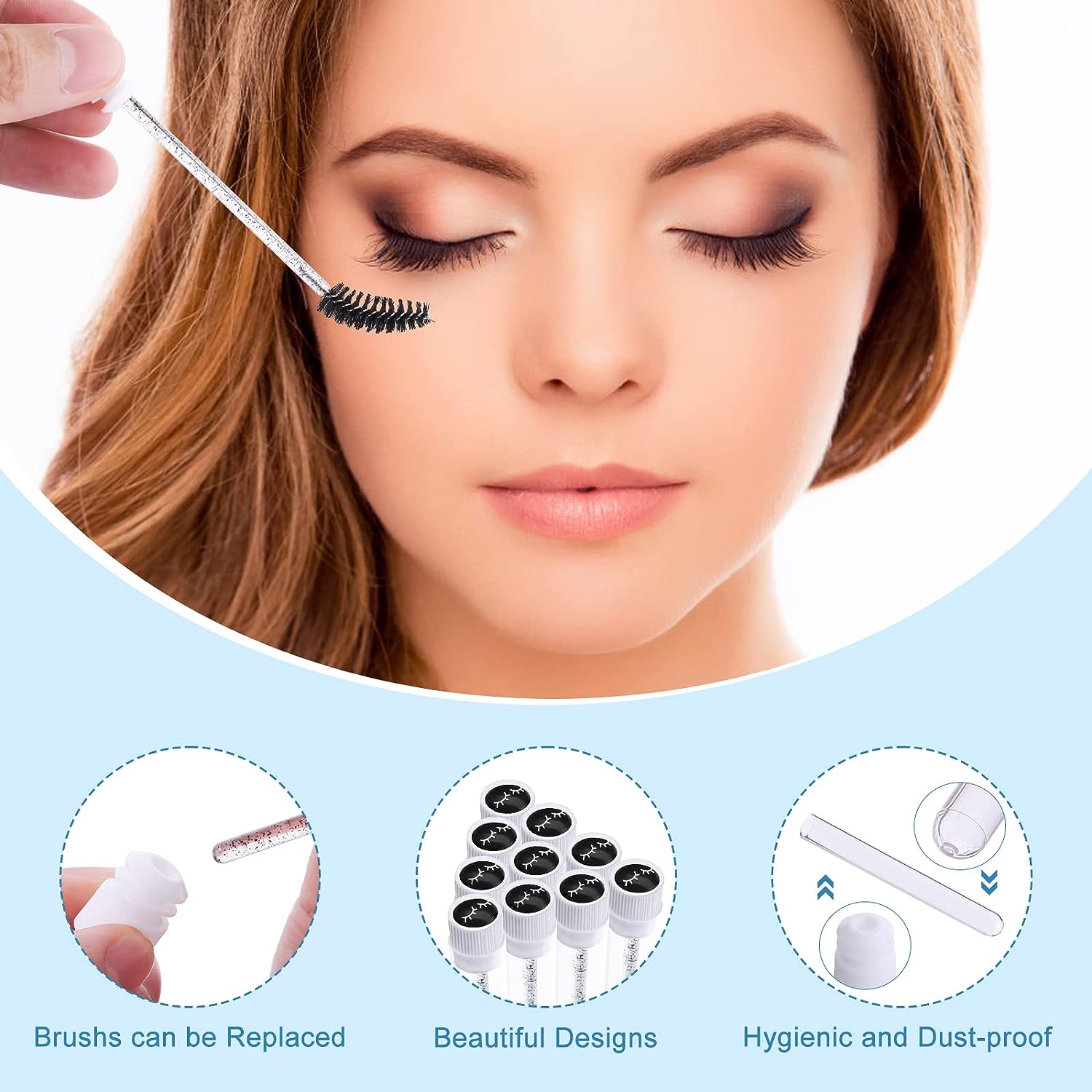 まつげクリーニングセット,石鹸フォーム洗浄ボトル,フェイスク - Eyelash Extension Wash Kit のレビューと価格