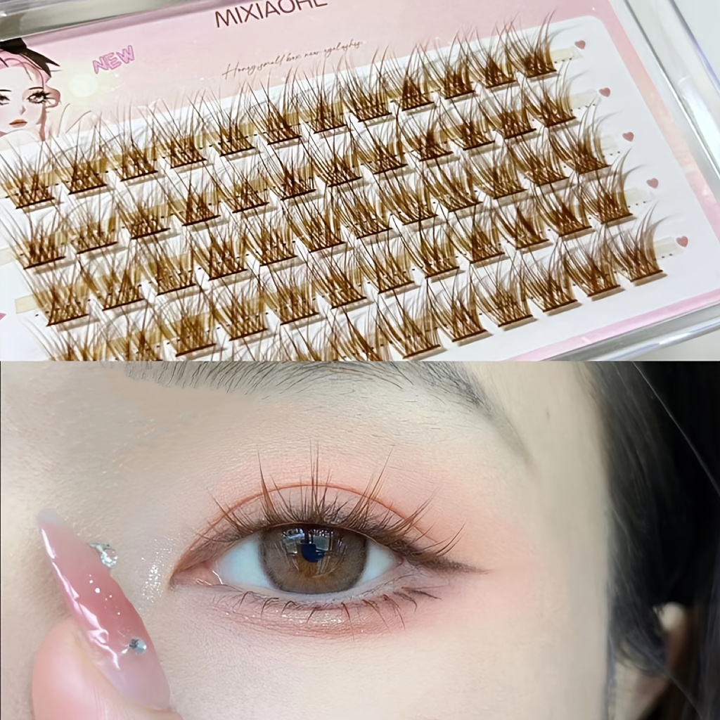 ミクシャオヘ カラフルまつげ 60束 簡単装着 ナチュラルマ - Eyelash Extension Natural のレビューと価格