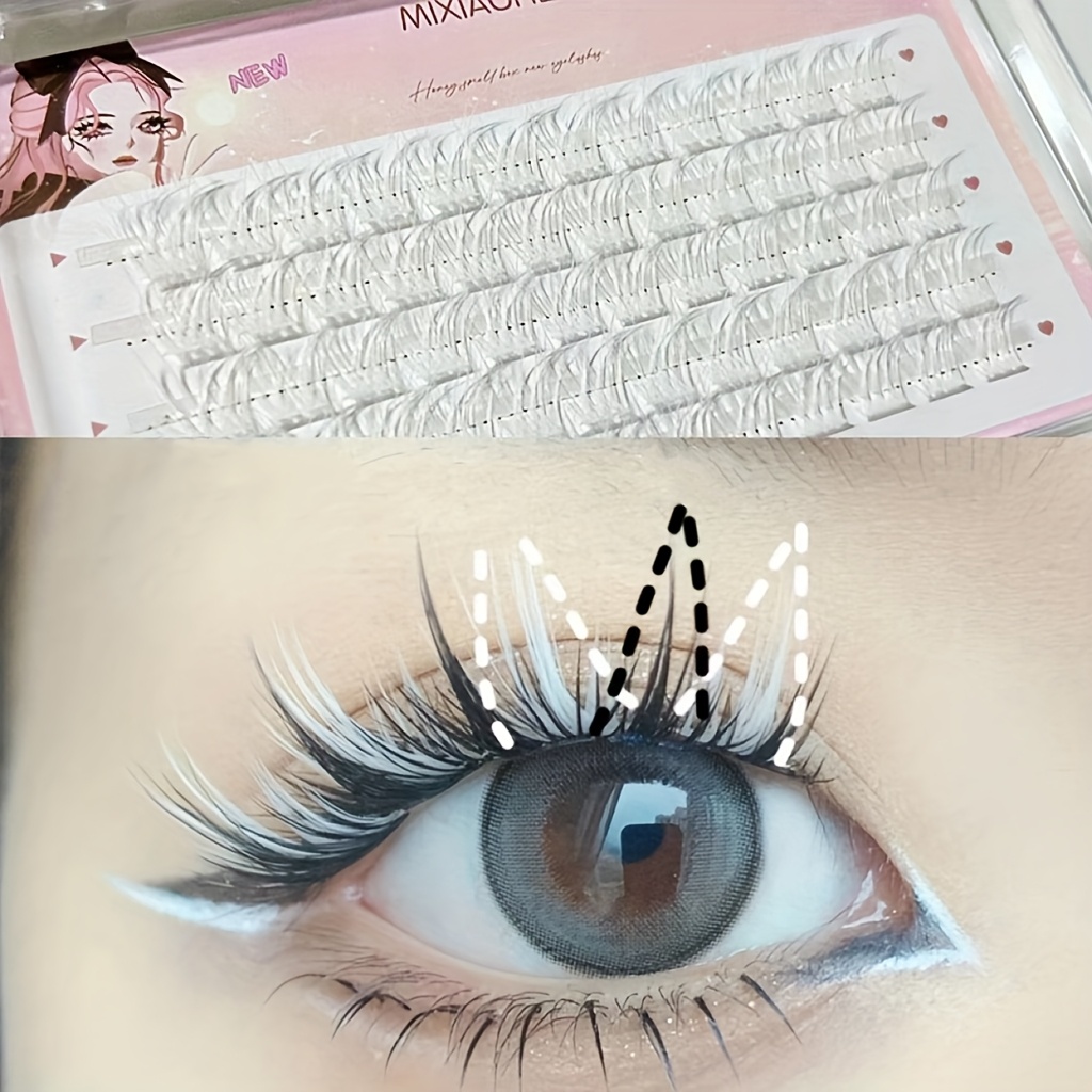 ミクシャオヘ カラフルまつげ 60束 簡単装着 ナチュラルマ - Eyelash Extension Natural のレビューと価格