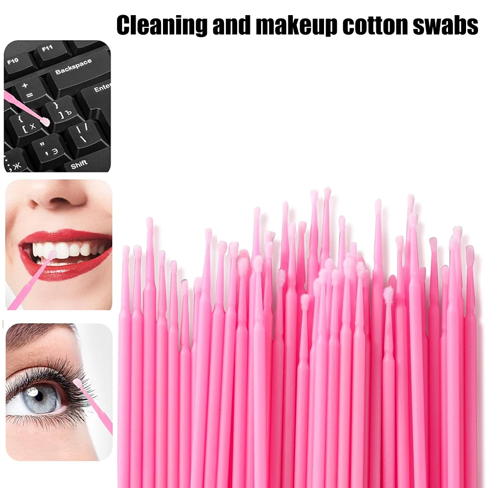 300 個個別ツールまつげ除去用使い捨てマイクロブラシまつげ - Eyelash Extension Cleaning のレビューと価格