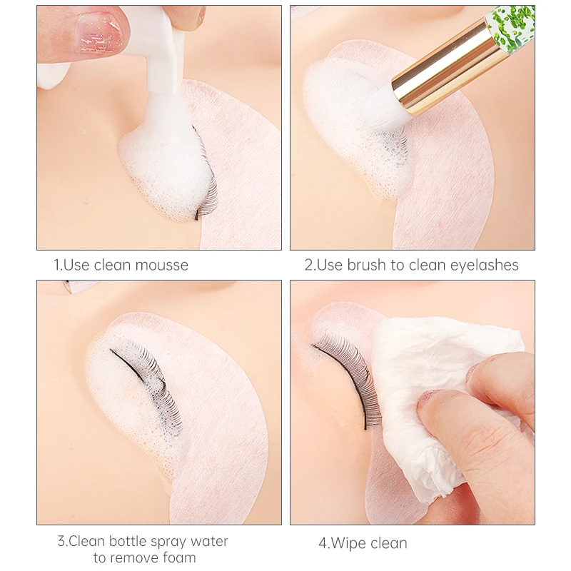 まつげシャンプーブラシまつげエクステンションピールオフ黒ずみ - Eyelash Extension Cleaning のレビューと価格