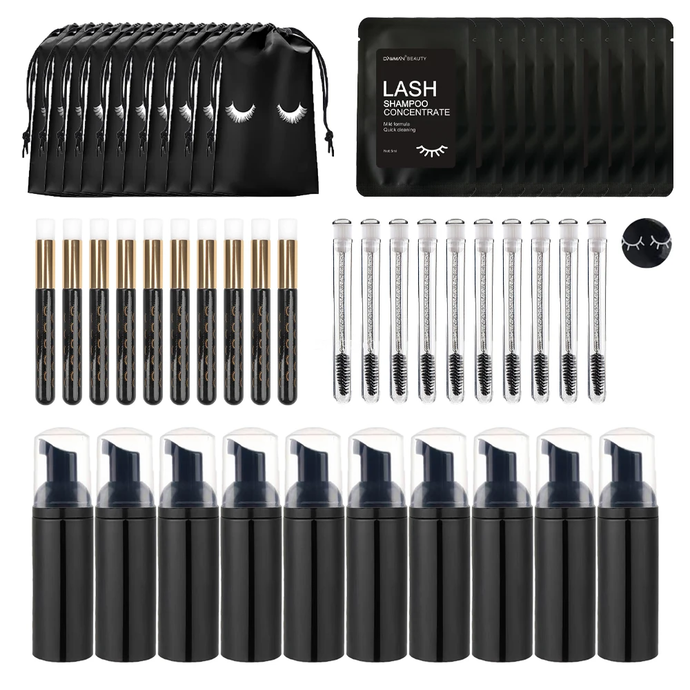 まつげエクステリムーバーとフォームブラシセット,刺激物なく, - Eyelash Extension Wash Kit のレビューと価格