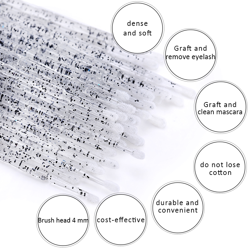 使い捨てまつげエクステ用マイクロブラシ,つけまつげアプリケー - Eyelash Extension Cleaning のレビューと価格